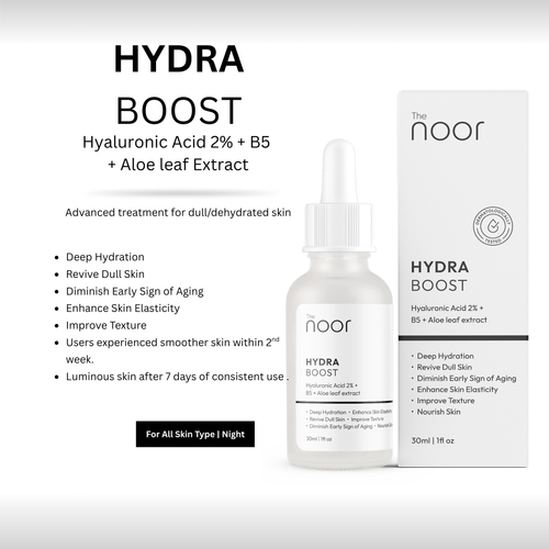 Hydra Boost |  Hyaluronic Acid 2% + B5 + Aloe leaf extract| 30ml