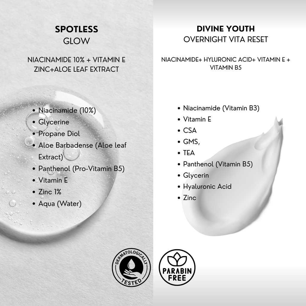 Spotless Radiance Duo | Spotless Glow + Diving Youth-Overnight Vita Reset