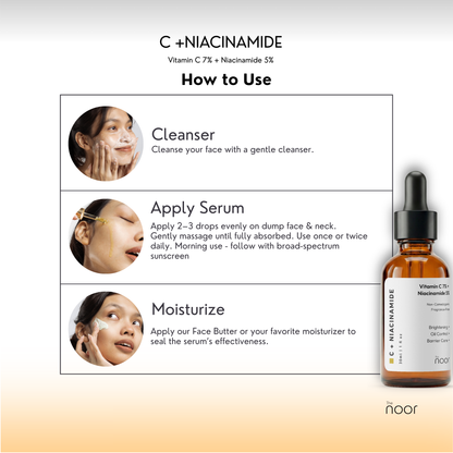 Vitamin C 7% + Niacinamide 5% Barrier Support Serum(30ml)