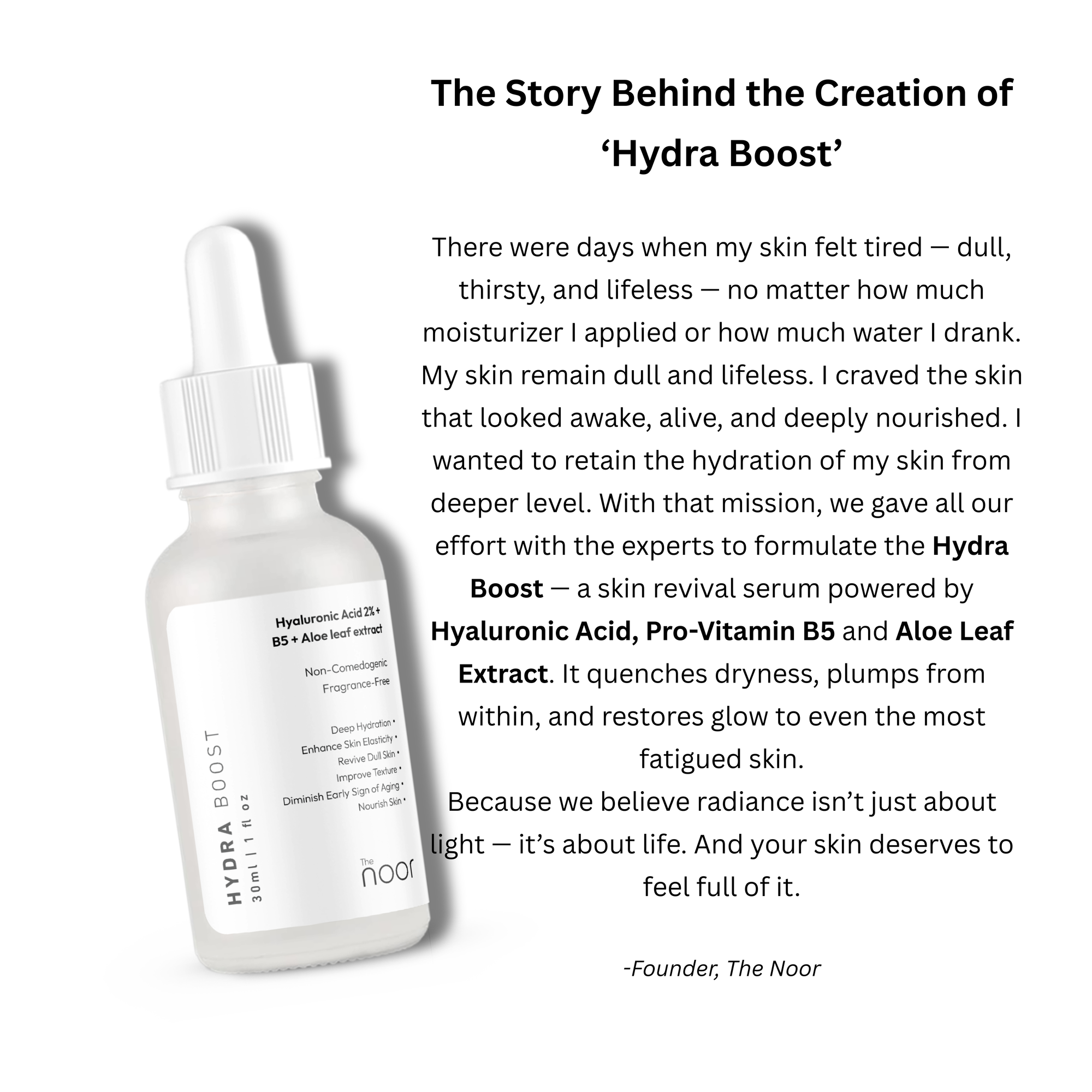 Hydra Boost |  Hyaluronic Acid 2% + Vitamin B5 + Aloe leaf extract| 30ml