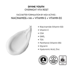 Face Butter - Divine Youth | Overnight Vita Reset | High concentrated Niacinamide(Vitamin B3)+ HA + Vitamin E + Vitamin B5
