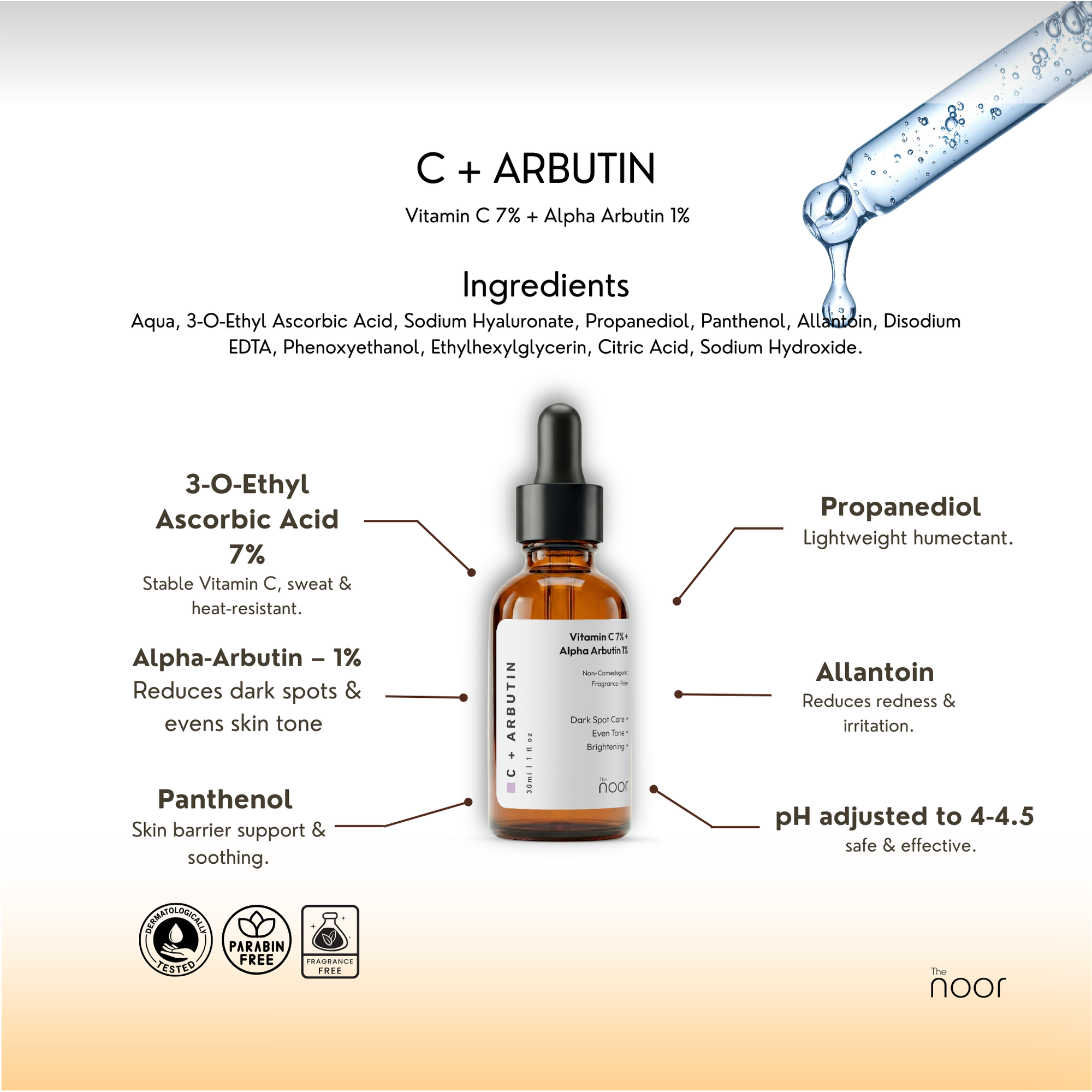 Vitamin C 7% + Alpha Arbutin 1% Spot Correct Serum (30ml)