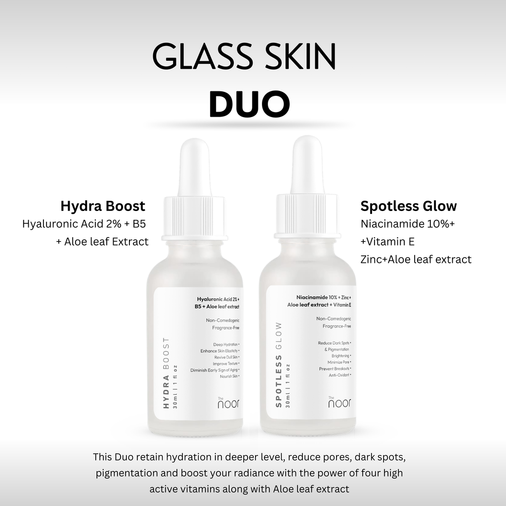 Glass Skin Duo: Spotless Glow + Hydra Boost [60ml Combo]