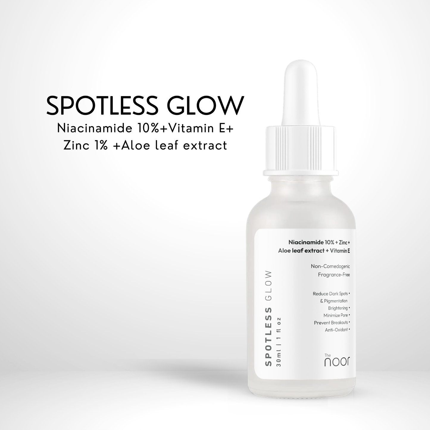Spotless Glow | Niacinamide 10% + Vitamin E+  Zinc + Aloe leaf extract   | 30ml