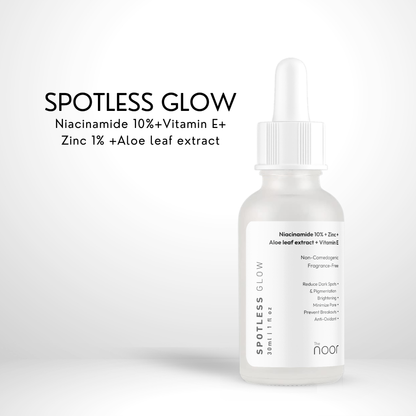 Spotless Glow | Niacinamide 10% + Vitamin E+  Zinc + Aloe leaf extract   | 30ml