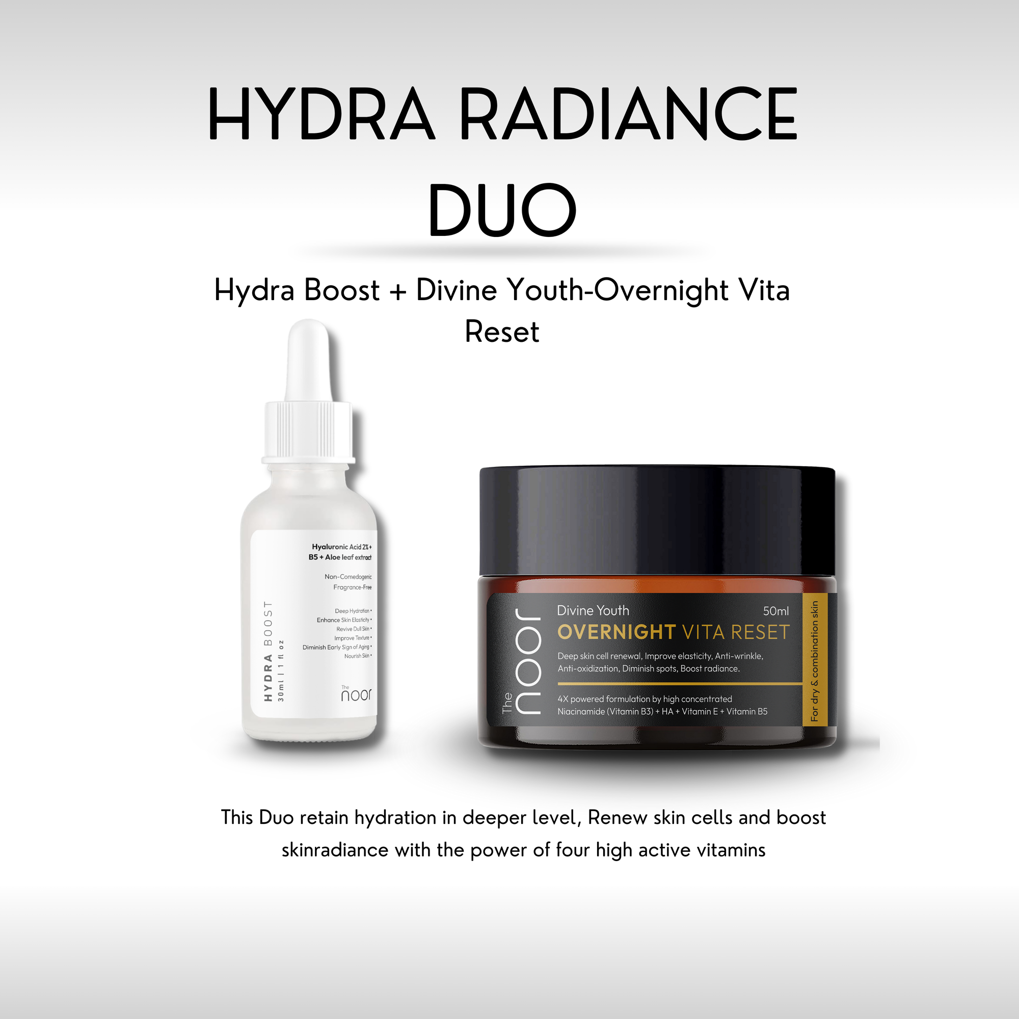 HYDRA RADIANCE DUO | Hydra Boost + Divine Youth-Overnight Vita Reset